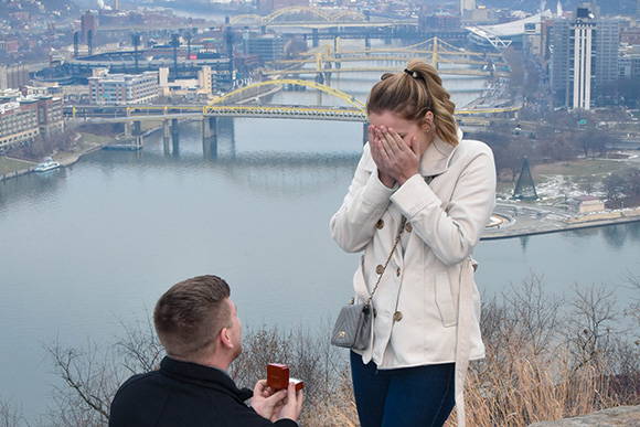 Vince Proposes to Katlyn at West End Overlook with a Henne Engagement Ring