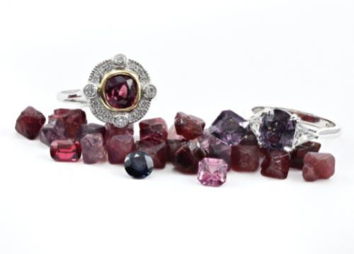 Spinel Rough Cut Gemstones & Finished Jewelry