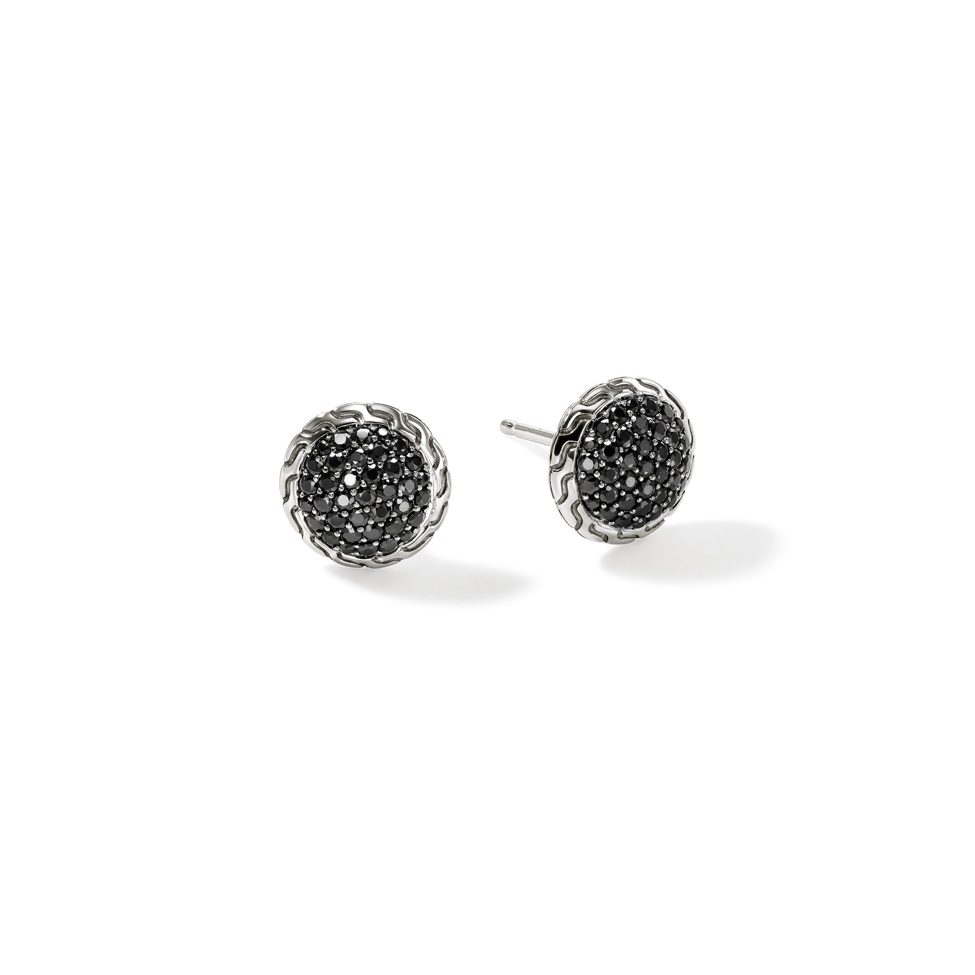JOHN HARDY ESSENTIAL STERLING SILVER BLACK SAPPHIRE DISC