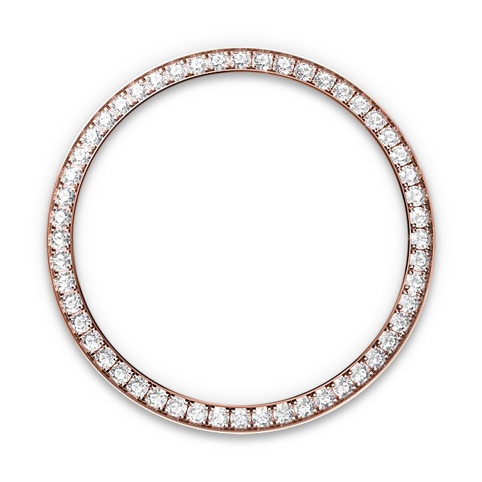 Rolex Datejust 36 Oyster, 36 mm, Oystersteel, Everose gold and diamonds M126281RBR-0016
