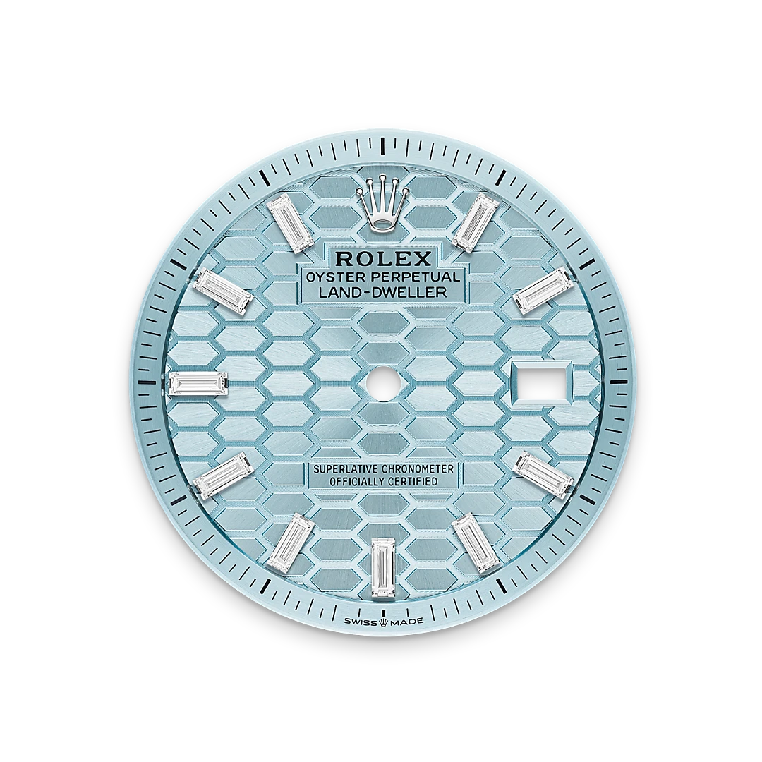 Rolex Land-Dweller 36 Oyster, 36 mm, platinum and diamonds M127286TBR-0001