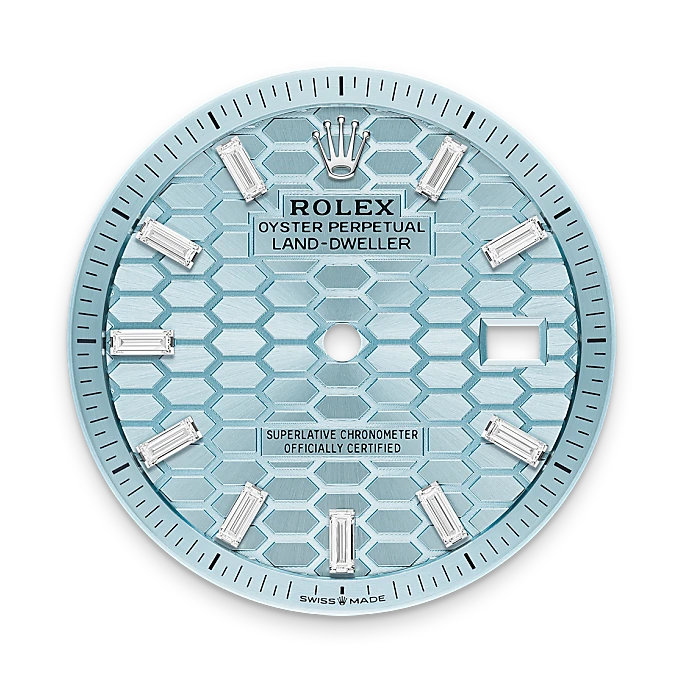 Rolex Land-Dweller 36 Oyster, 36 mm, platinum and diamonds M127286TBR-0001
