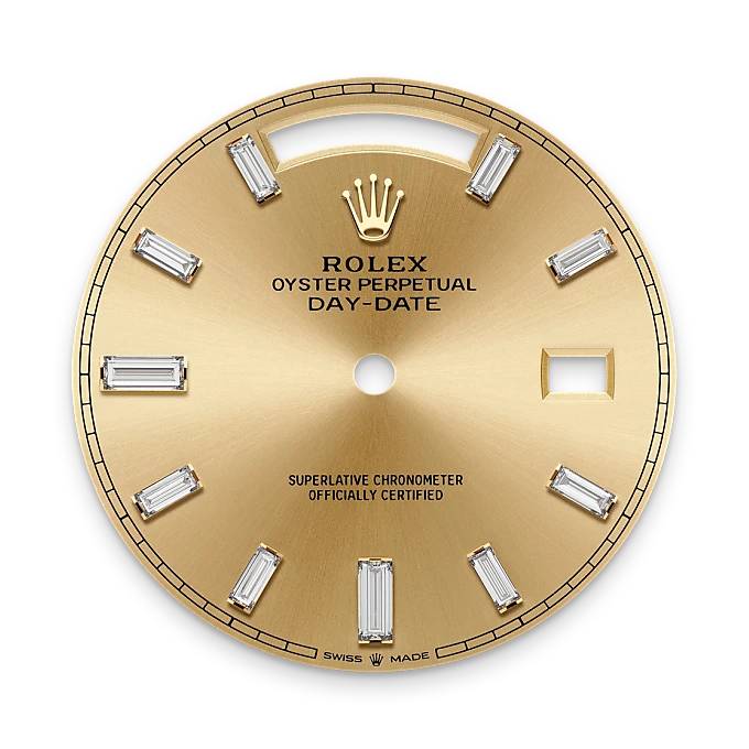 Rolex Day-Date 40 Oyster, 40 mm, yellow gold and diamonds M228348RBR-0002