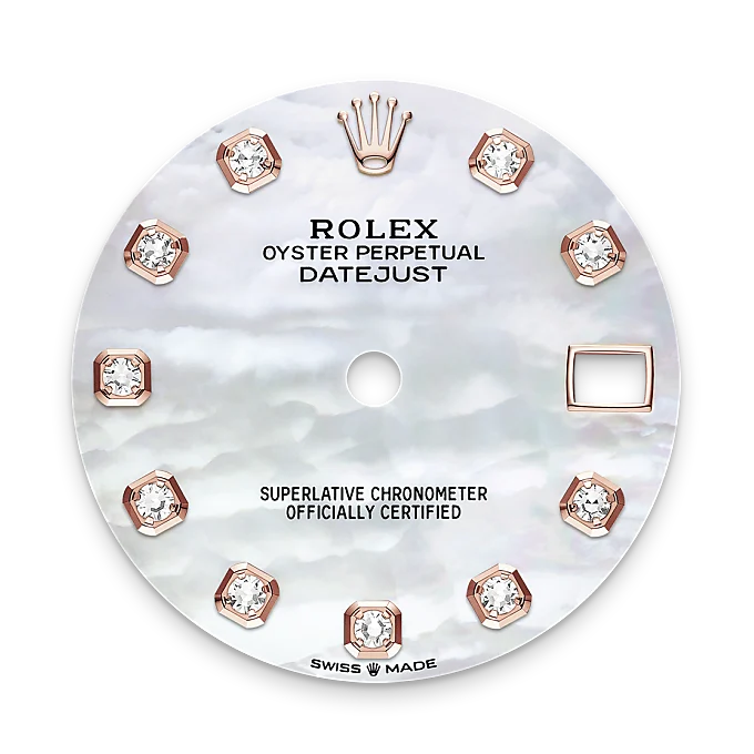 Rolex Datejust 31 Oyster, 31 mm, Everose gold and diamonds M278285RBR-0005