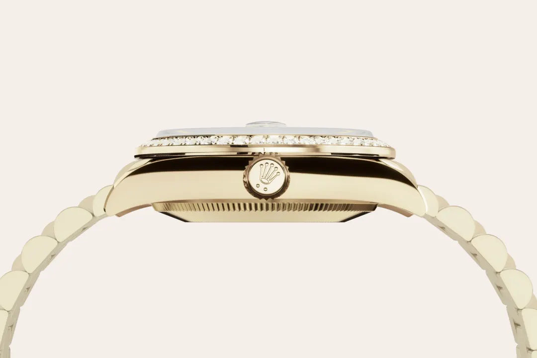 Rolex Datejust 31 Oyster, 31 mm, yellow gold and diamonds M278288RBR-0041