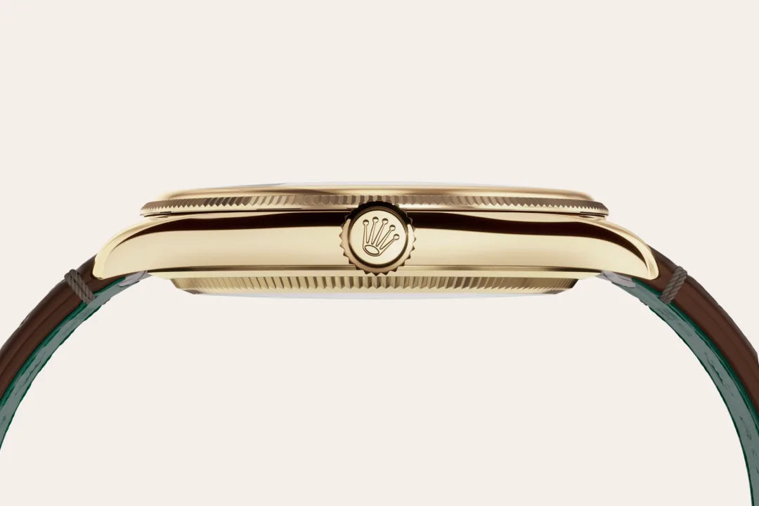 Rolex 1908 39 mm, 18 kt yellow gold, polished finish M52508-0006