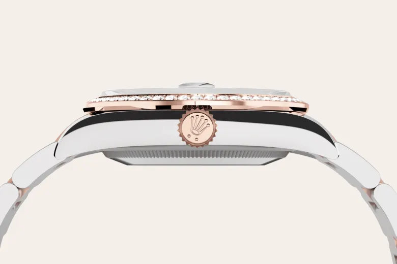 Rolex Datejust 36 Oyster, 36 mm, Oystersteel, Everose gold and diamonds M126281RBR-0016