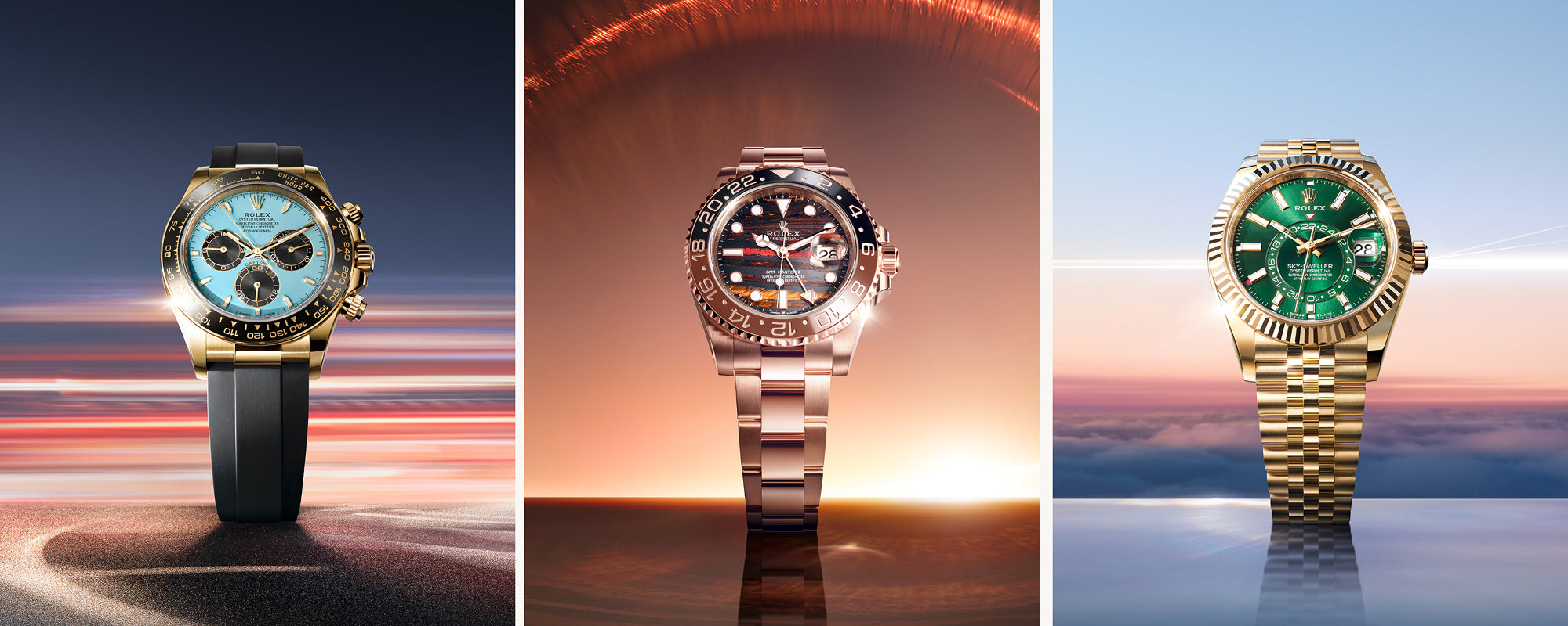 Rolex exclusive dials 2025 – Daytona, GMT‑Master II, Sky‑Dweller at henne jewelers