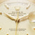 Gold Rolex Oyster Perpetual Day-Date Watch Face Inscribed with 