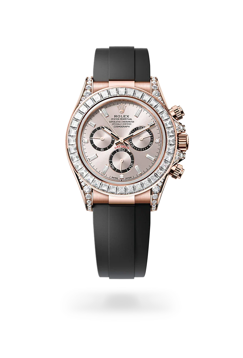 Rolex Cosmograph Daytona Oyster, 40 mm, Everose gold and diamonds M126535TBR-0002