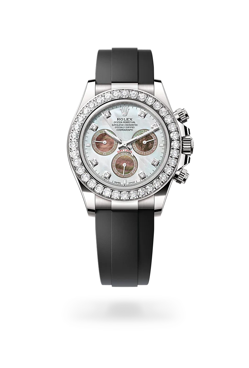 Rolex Cosmograph Daytona Oyster, 40 mm, white gold and diamonds M126589RBR-0001
