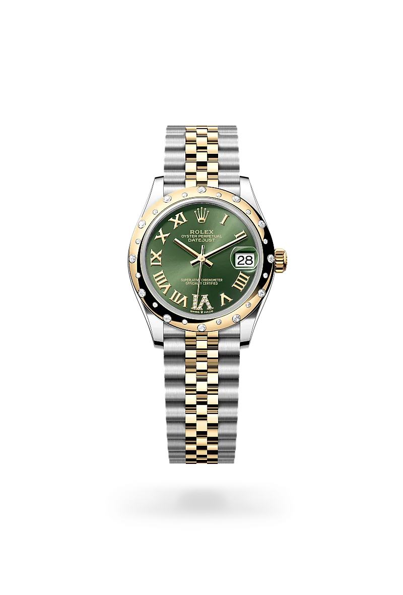 Rolex Datejust 31 Oyster, 31 mm, Oystersteel, yellow gold and diamonds M278343RBR-0016