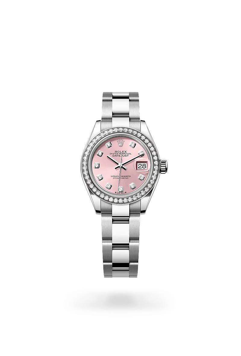 Rolex Lady-Datejust Oyster, 28 mm, Oystersteel, white gold and diamonds M279384RBR-0004