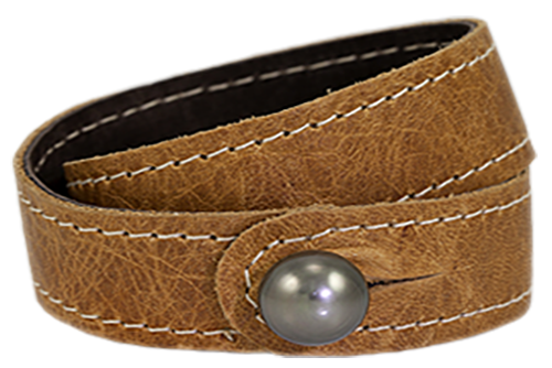 Vincent Peach Leather Bracelet Available at Henne Jewelers | Holiday Gift Guide