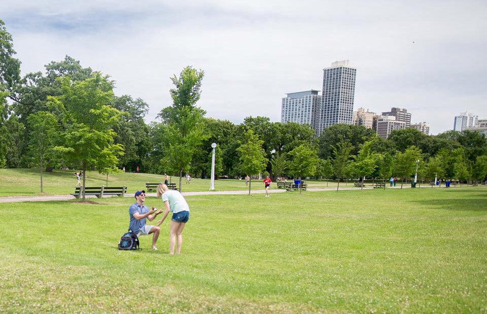 Austin Proposes to Emily with an Engagement Ring from Henne Jewelers in Pittsburgh