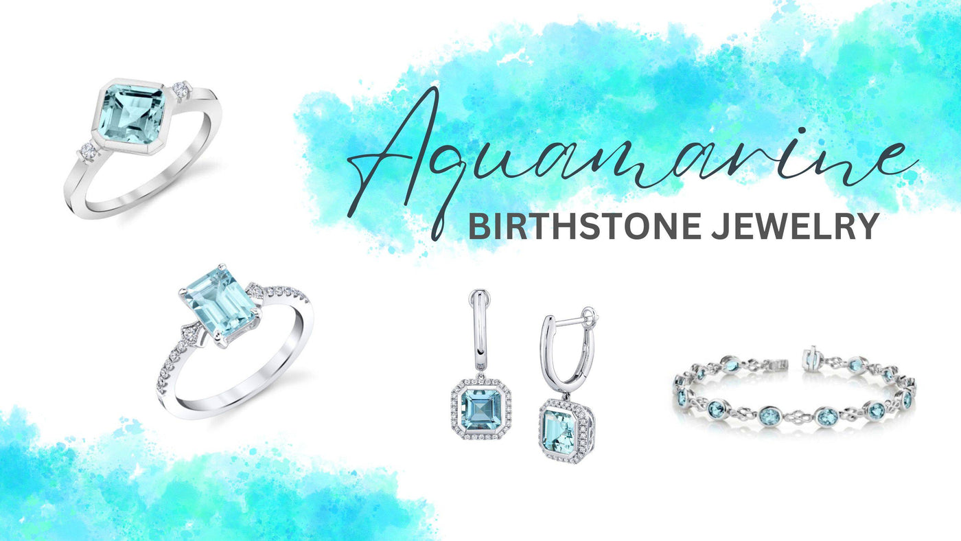March Birthstone Jewelry: Aquamarine & Bloodstone