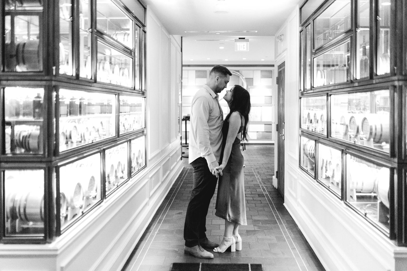Henne Engagement Ring Couple Brian & Amanda Gaze Longingly Into Each Other's Eyes