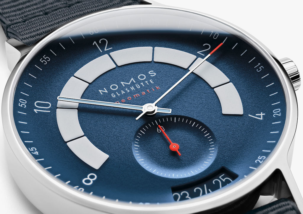 Nomos neomatik watch close up