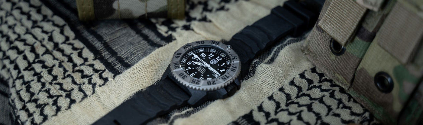 Luminox military watch banner