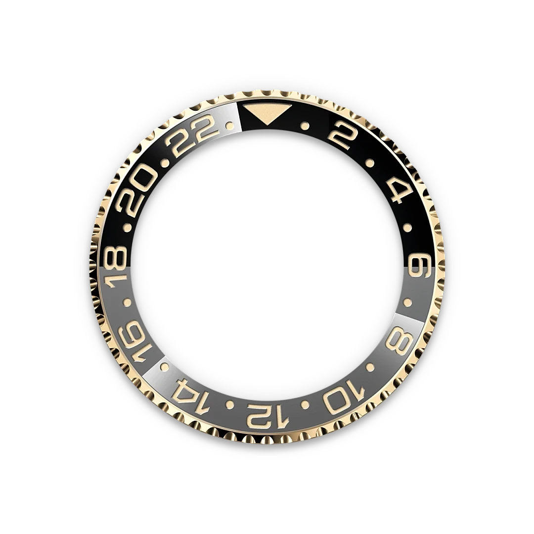 Rolex 24-Hour Rotatable Bezel-Yellow Rolesor-M126713Grnr-0001