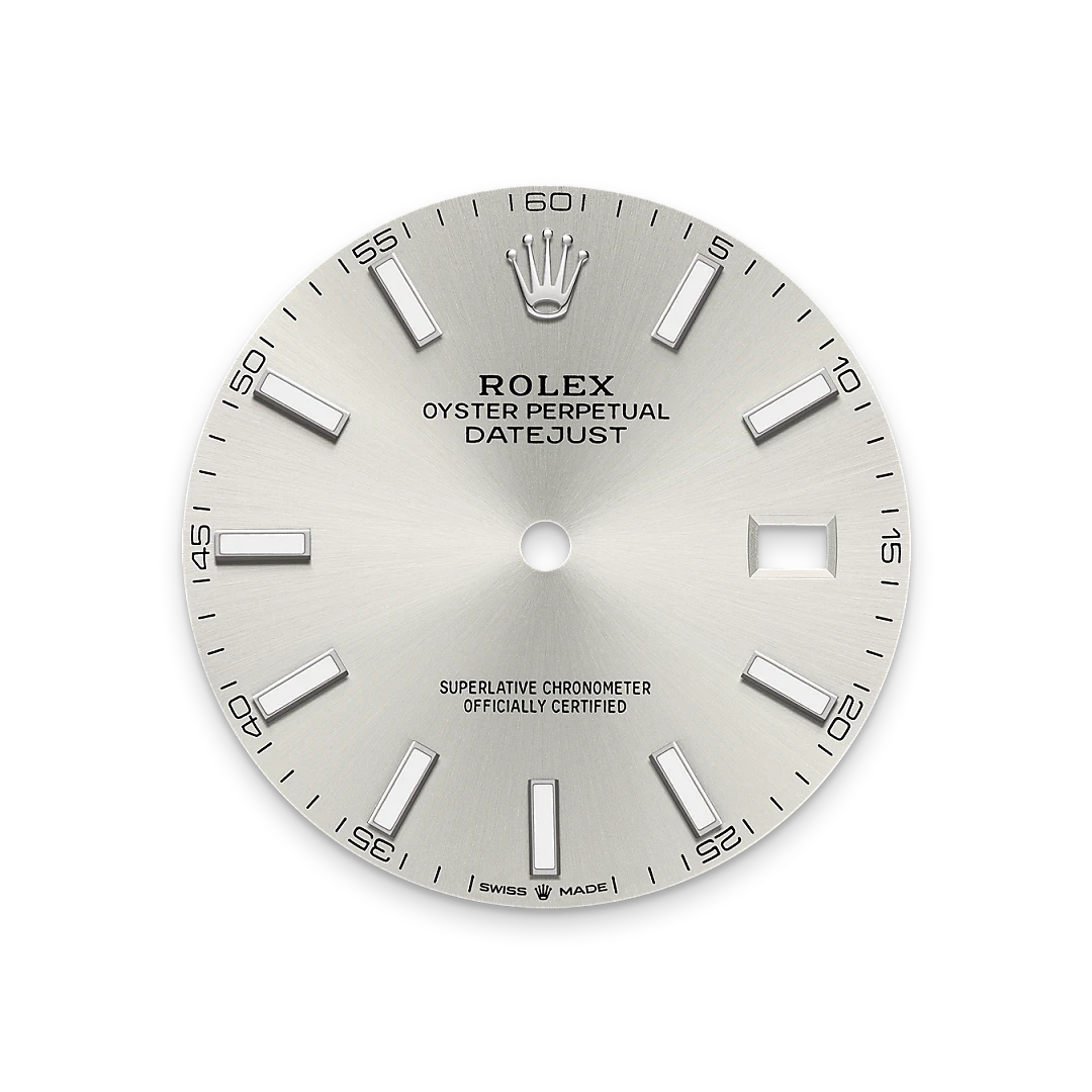 rolex Datejust in White Rolesor - combination of Oystersteel and white gold, M126334-0003 - Henne Jewelers