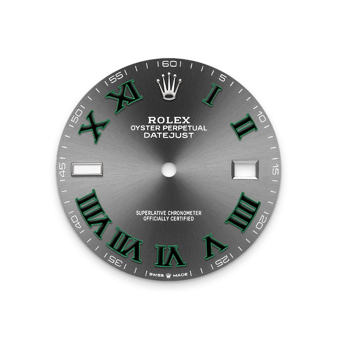 rolex Datejust in White Rolesor - combination of Oystersteel and white gold, M126334-0021 - Henne Jewelers