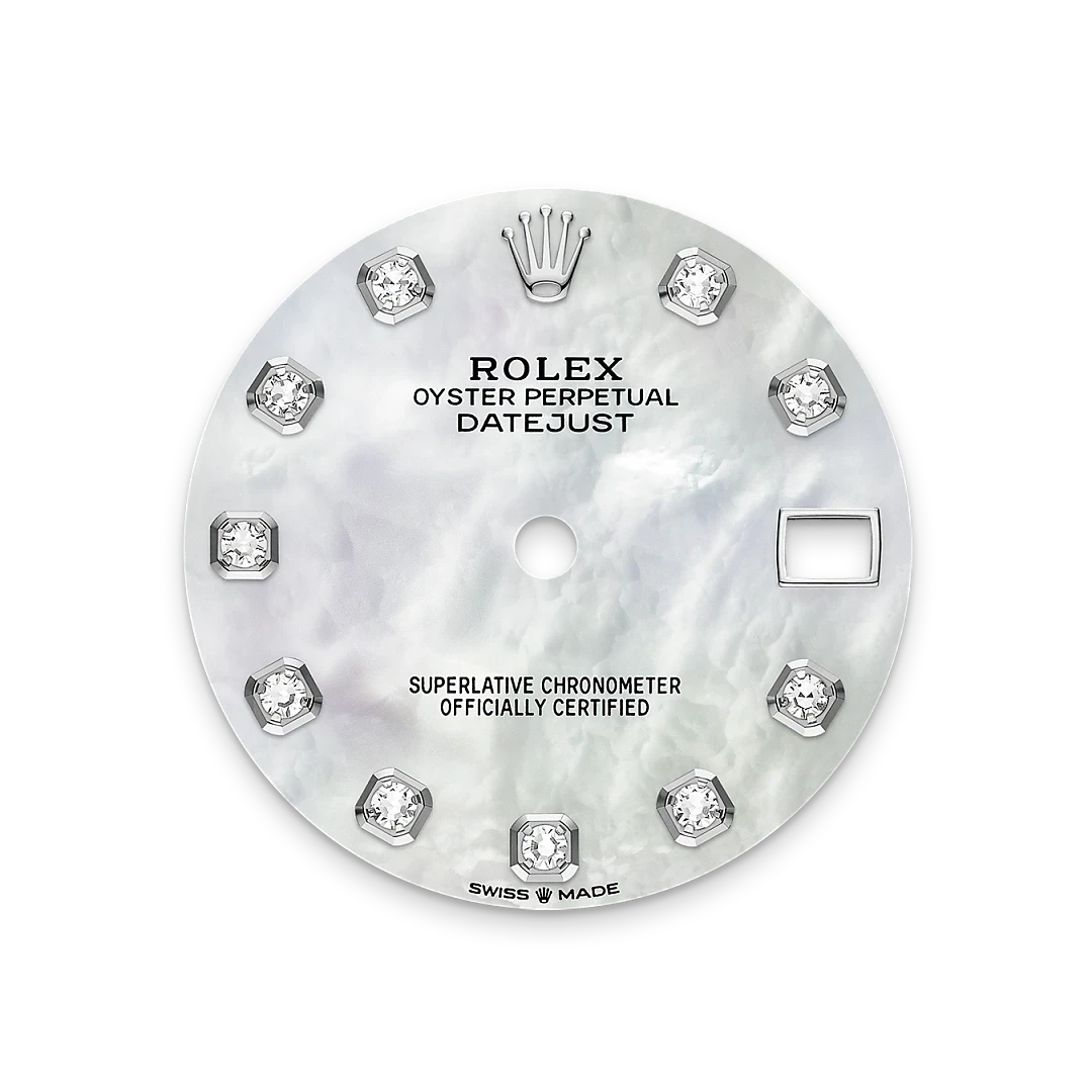Rolex Mother-Of-Pearl Dial-White Rolesor-M278384Rbr-0008