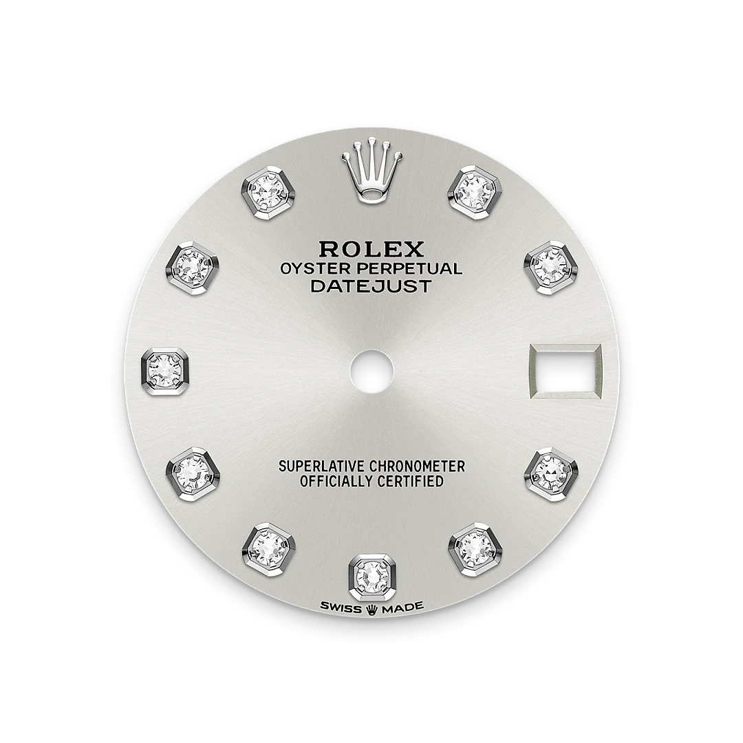 rolex Datejust in White Rolesor - combination of Oystersteel and white gold, M278384RBR-0034 - Henne Jewelers