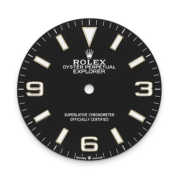 Rolex Black Dial-Yellow Rolesor-M124273-0001