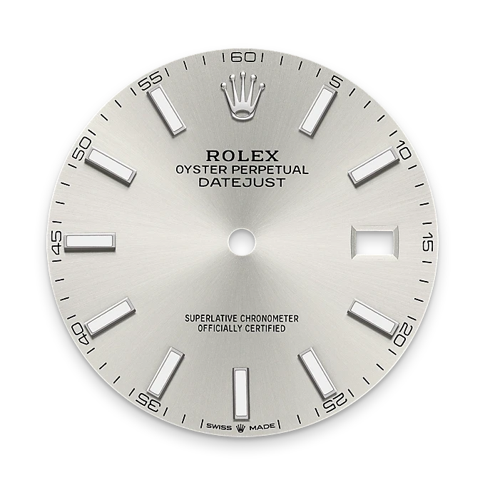 rolex Datejust in White Rolesor - combination of Oystersteel and white gold, M126334-0003 - Henne Jewelers