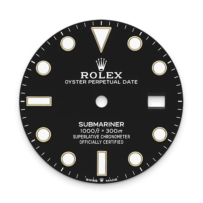 Rolex Black Dial-Yellow Gold-M126618Ln-0002