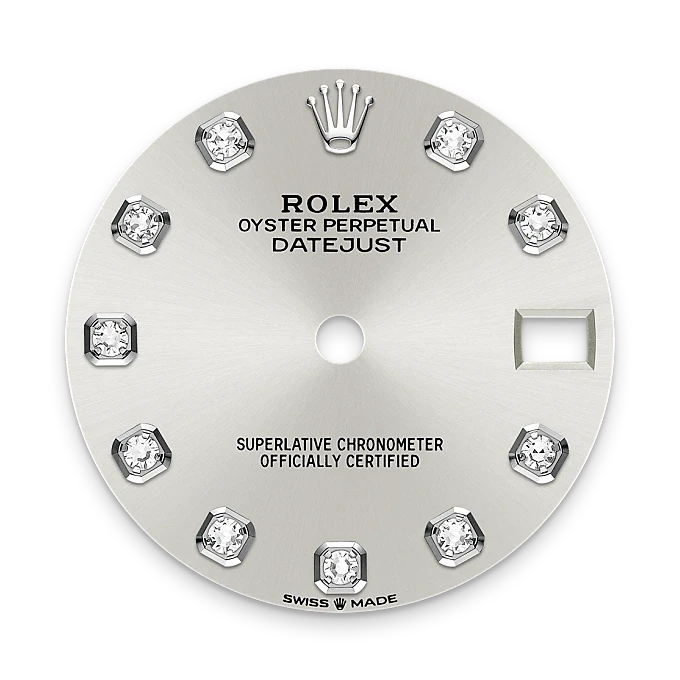 rolex Datejust in White Rolesor - combination of Oystersteel and white gold, M278384RBR-0034 - Henne Jewelers