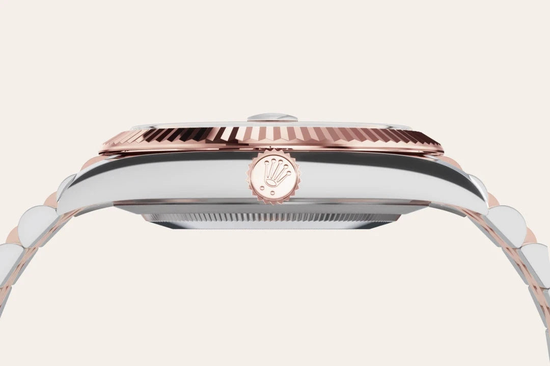 rolex Datejust in Everose Rolesor - combination of Oystersteel and Everose gold, M126331-0002 - Henne Jewelers