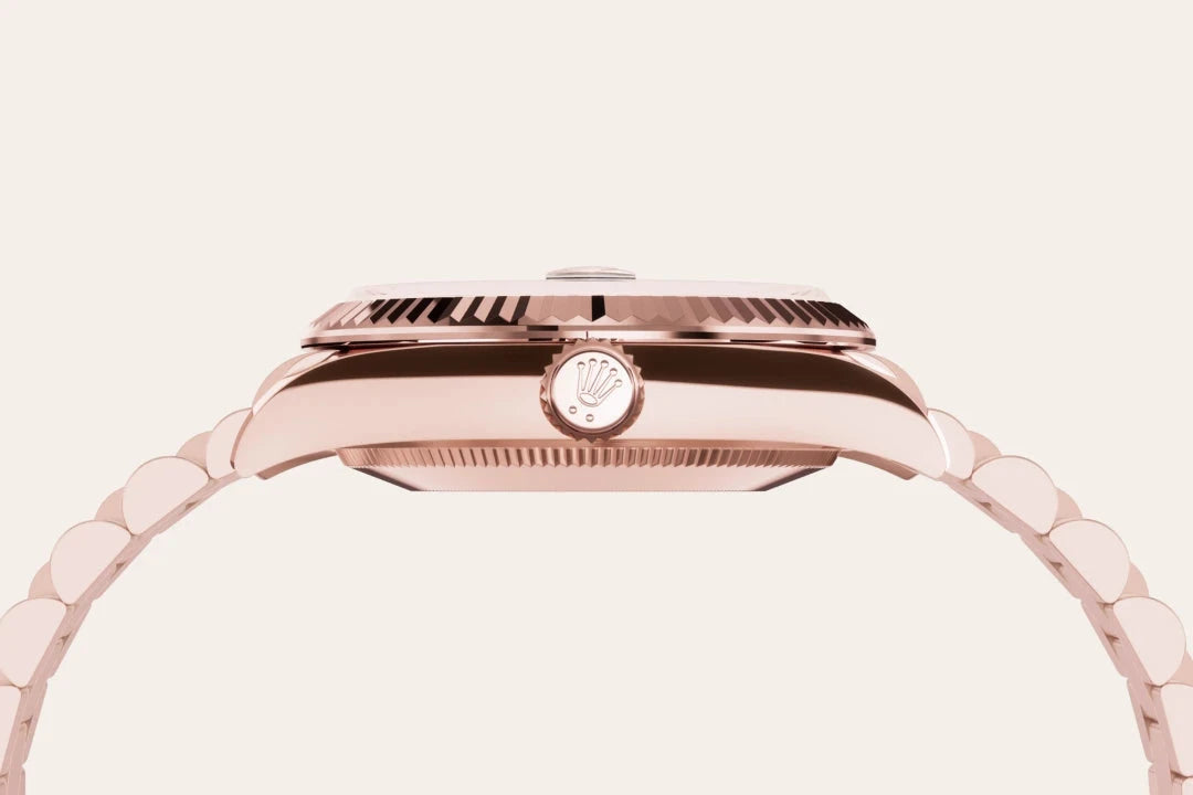 rolex Datejust in 18 ct Everose gold, M278275-0039 - Henne Jewelers