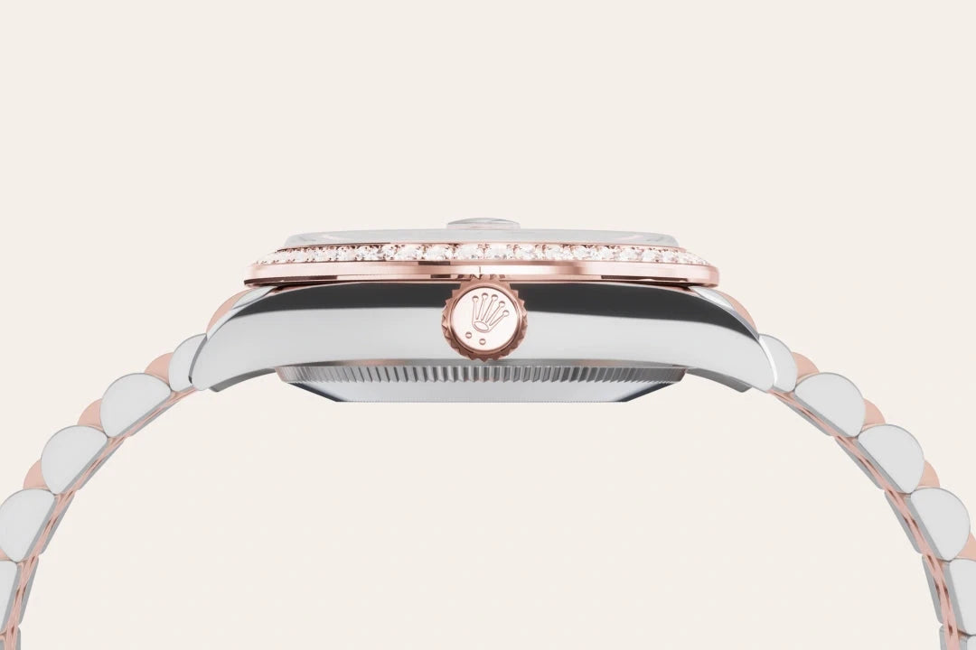 rolex Datejust in Everose Rolesor - combination of Oystersteel and Everose gold, M278381RBR-0028 - Henne Jewelers