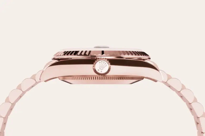 rolex Datejust in 18 ct Everose gold, M278275-0039 - Henne Jewelers