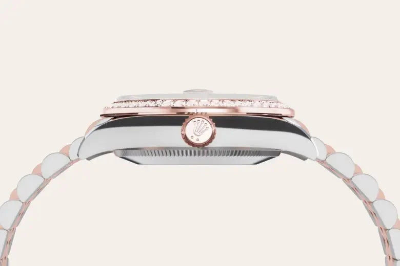 rolex Datejust in Everose Rolesor - combination of Oystersteel and Everose gold, M278381RBR-0028 - Henne Jewelers