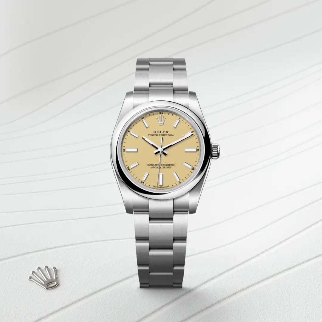 rolex Oyster Perpetual in Oystersteel, M124200-0007 - Henne Jewelers