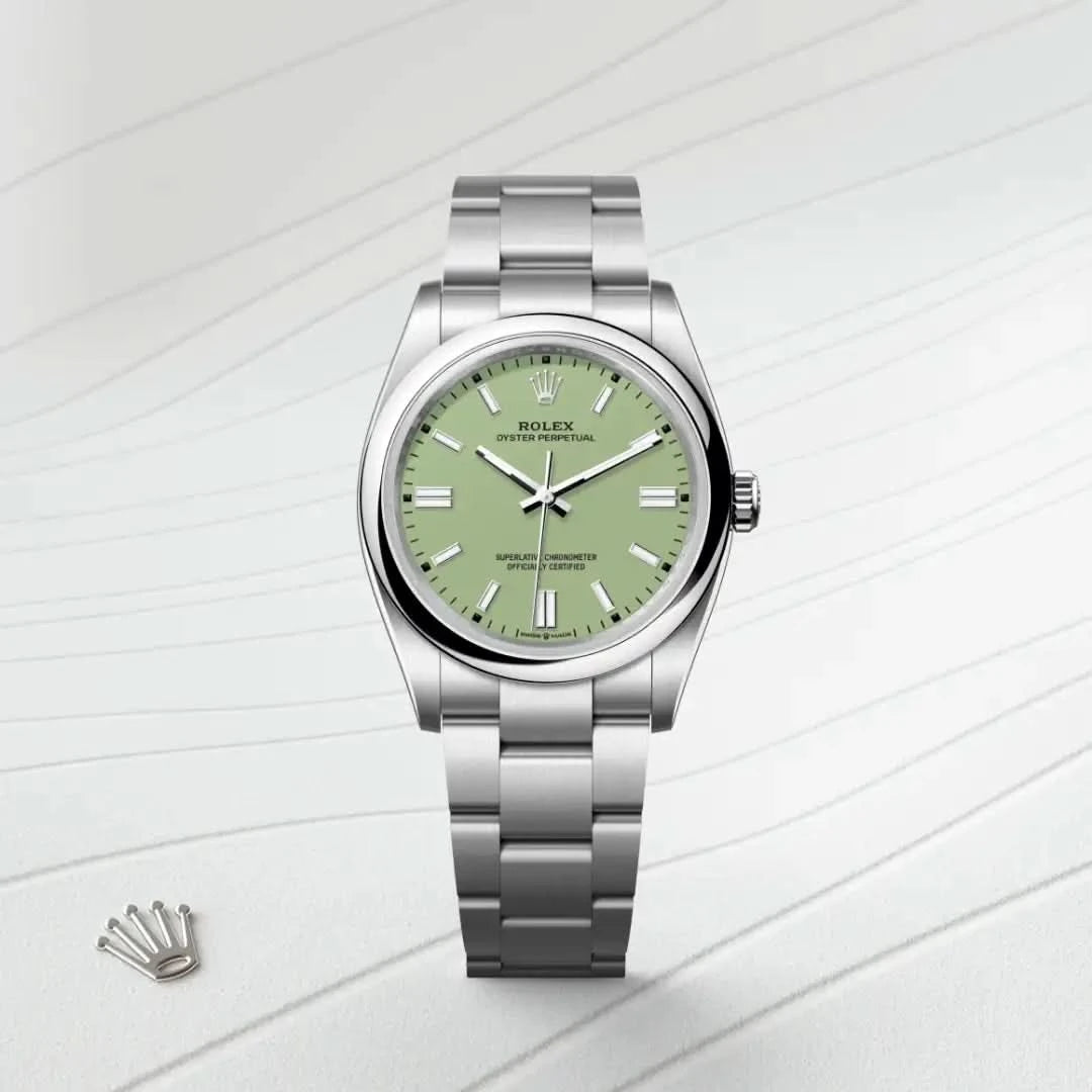 rolex oyster perpetual in oystersteel, M126000-0011 - henne jewelers