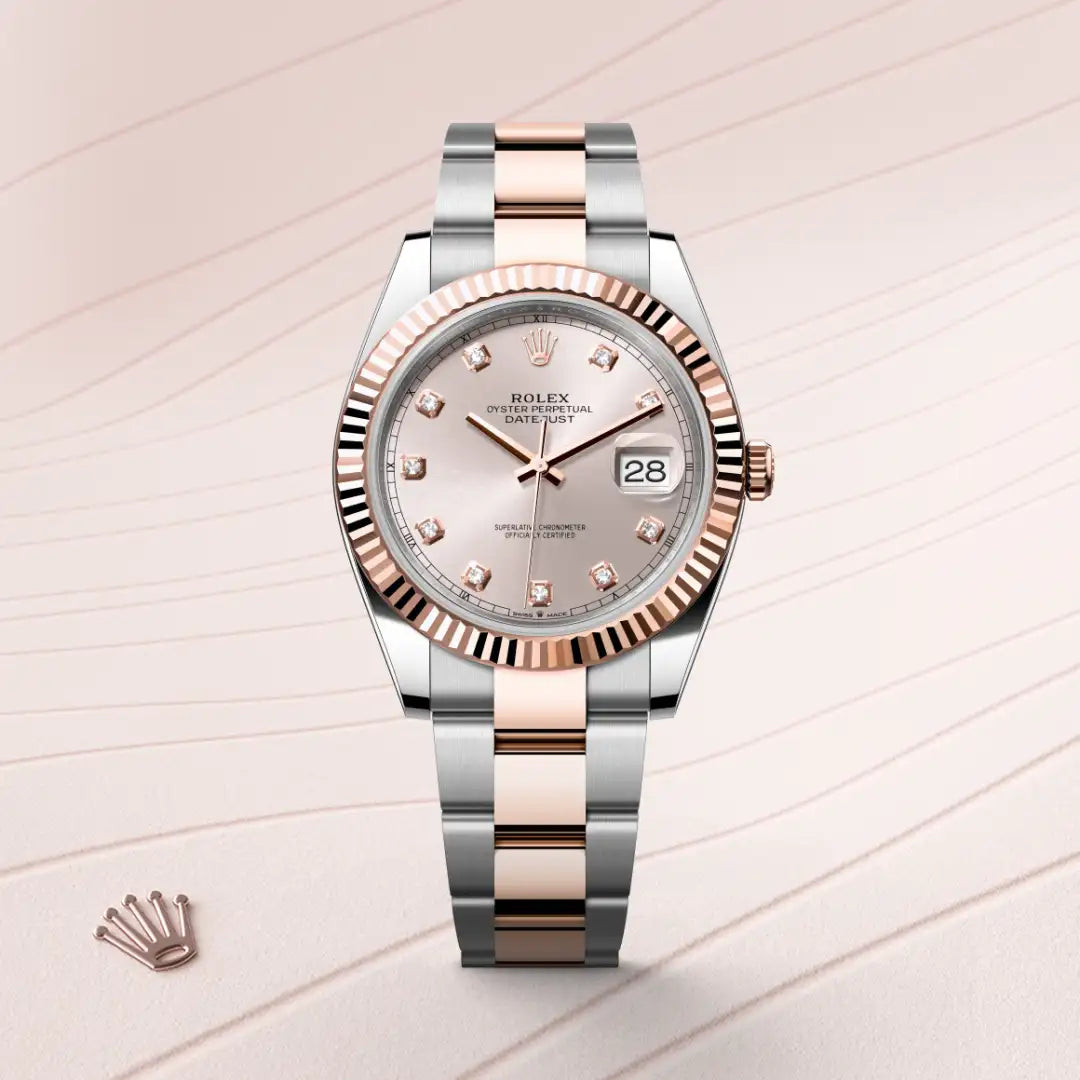 rolex Datejust in Everose Rolesor - combination of Oystersteel and Everose gold, M126331-0007 - Henne Jewelers