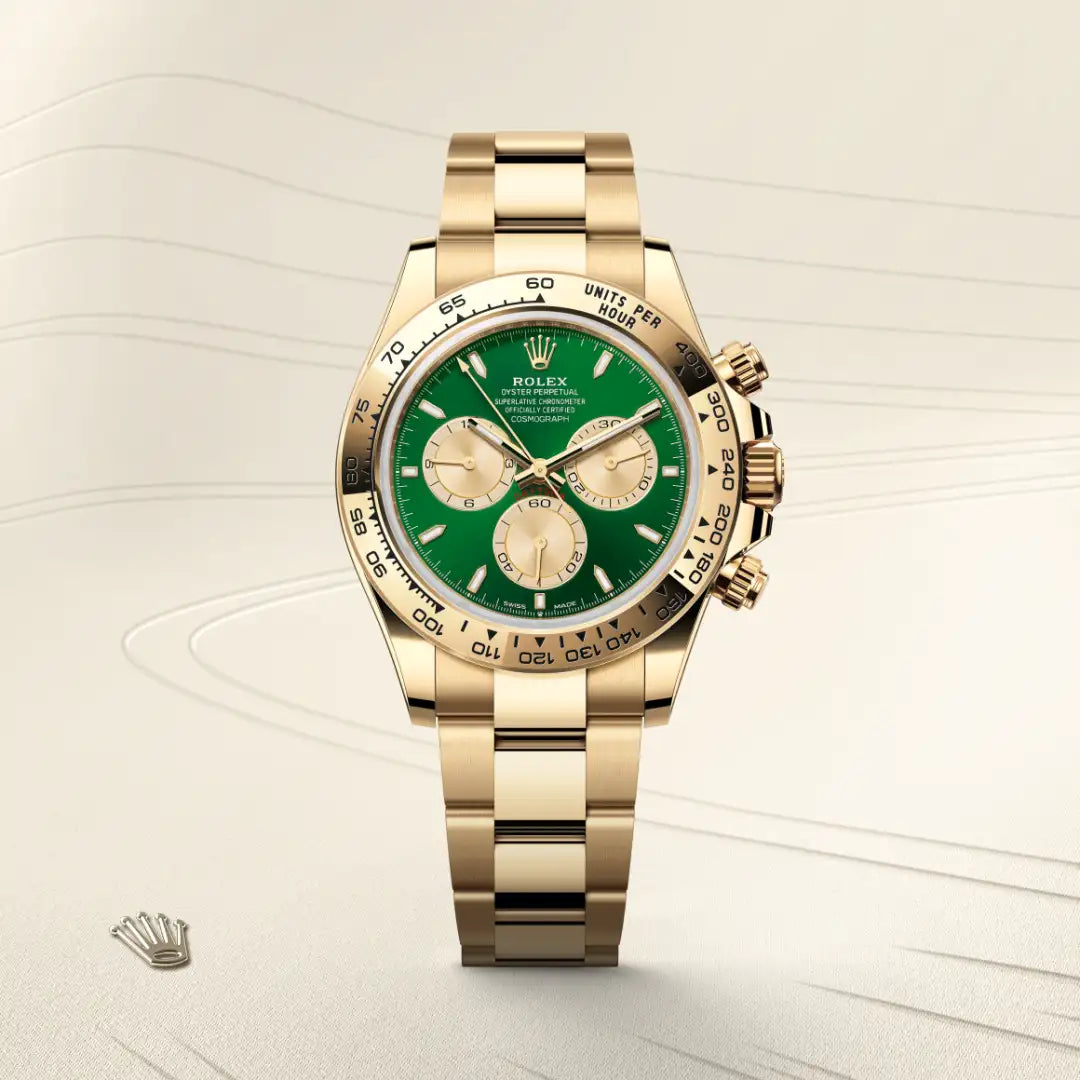 rolex Cosmograph Daytona in 18 kt yellow gold, M126508-0008 - Henne Jewelers