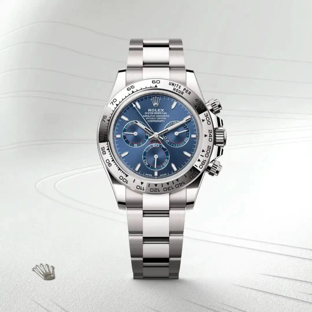 rolex cosmograph daytona in 18 ct white gold, M126509-0005 - henne jewelers
