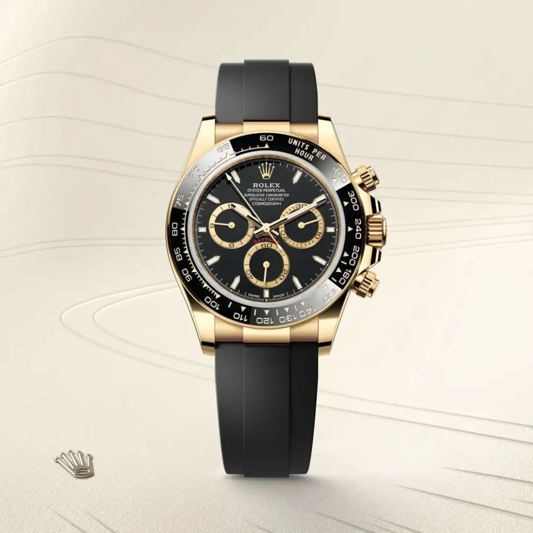 rolex cosmograph daytona in 18 ct yellow gold, M126518LN-0008 - henne jewelers