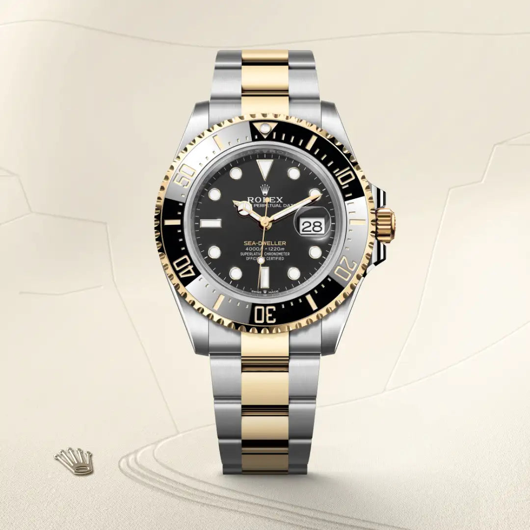 rolex Sea-Dweller in Yellow Rolesor - combination of Oystersteel and yellow gold, M126603-0001 - Henne Jewelers