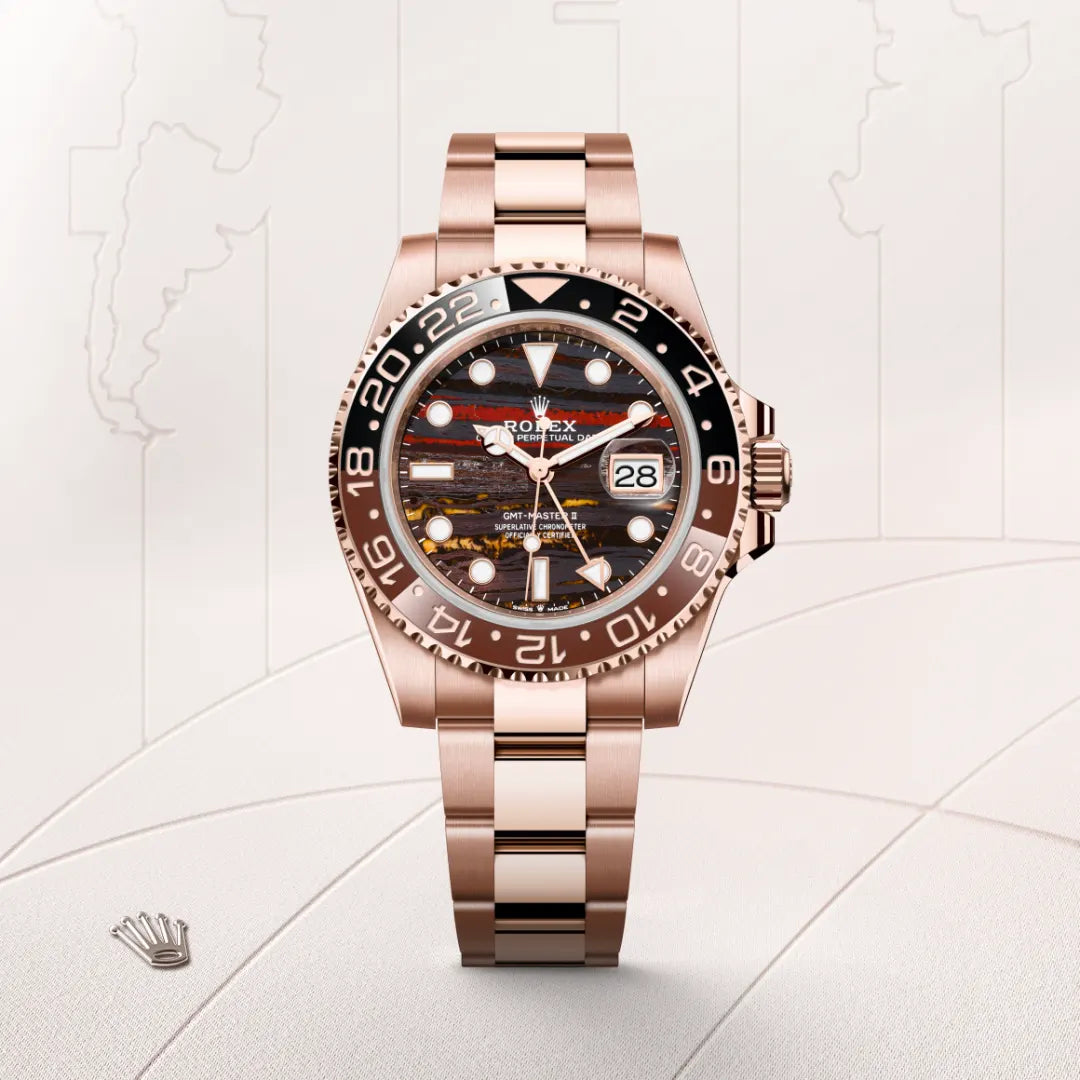 rolex GMT-Master II in 18 kt Everose gold, M126715CHNR-0002 - Henne Jewelers