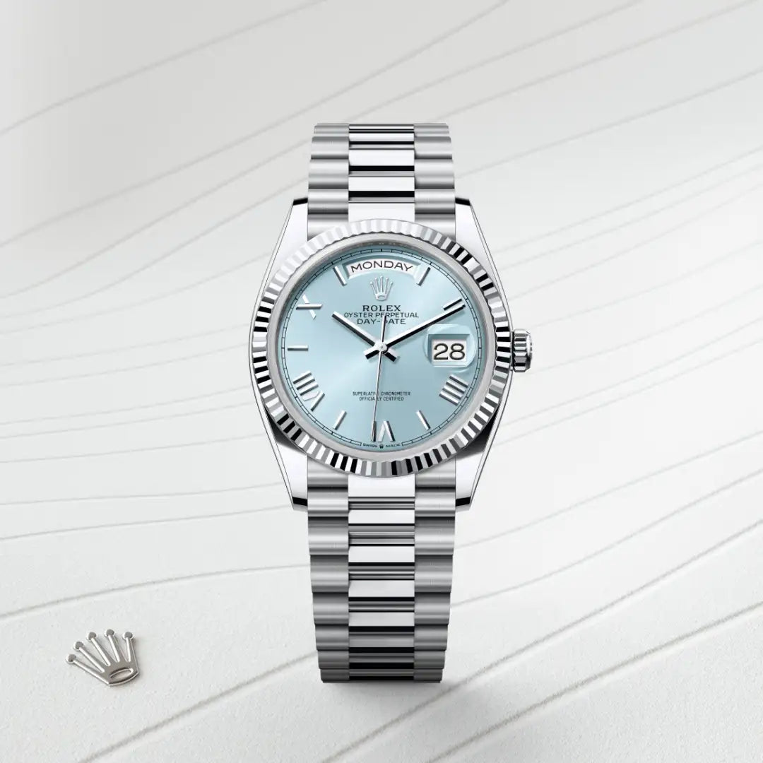 rolex Day-Date in Platinum, M128236-0018 - Henne Jewelers