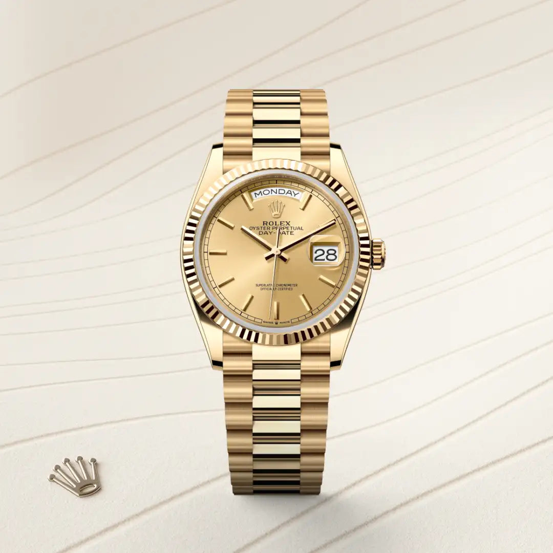 rolex Day-Date in 18 kt yellow gold, M128238-0045 - Henne Jewelers