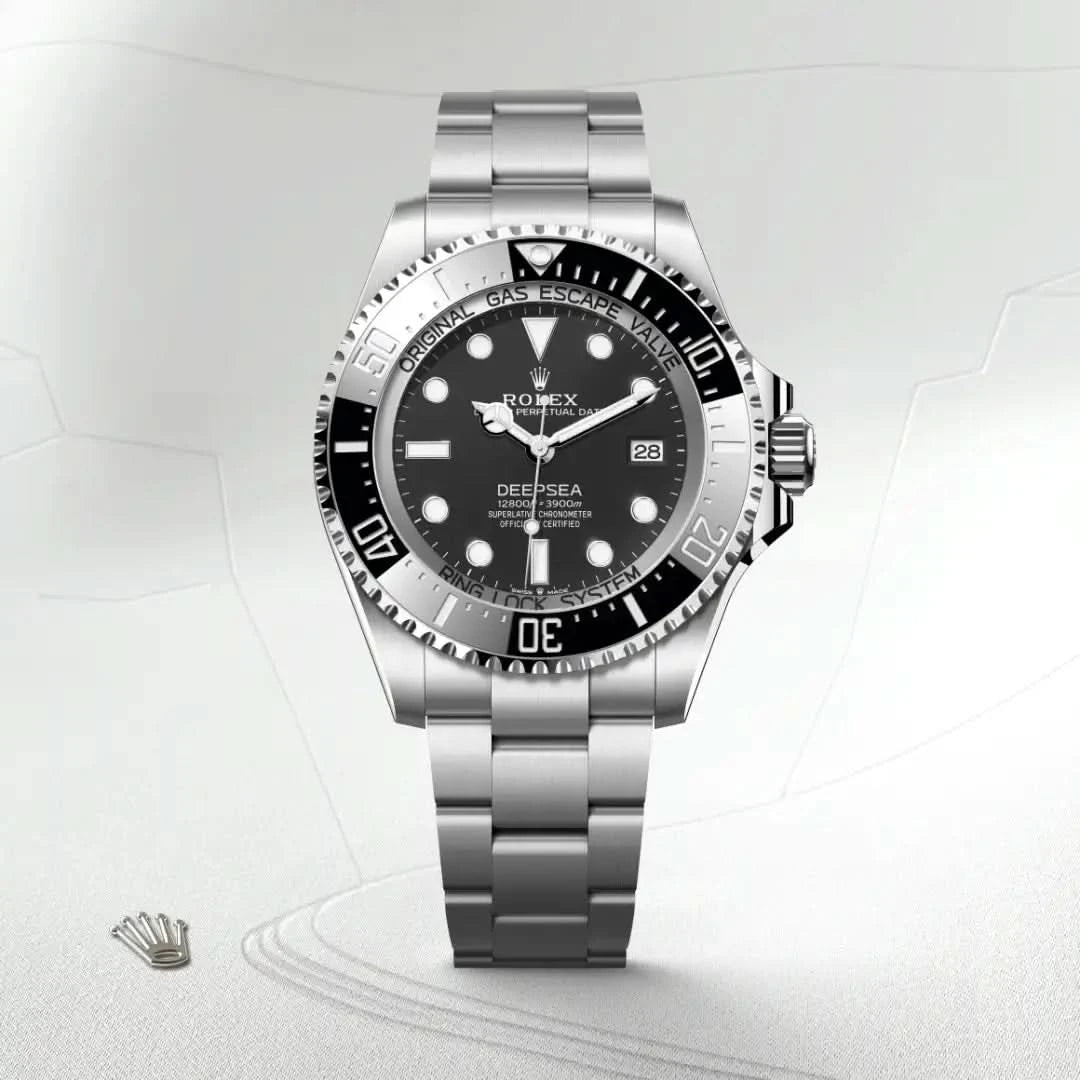 rolex deepsea in oystersteel, M136660-0006 - henne jewelers