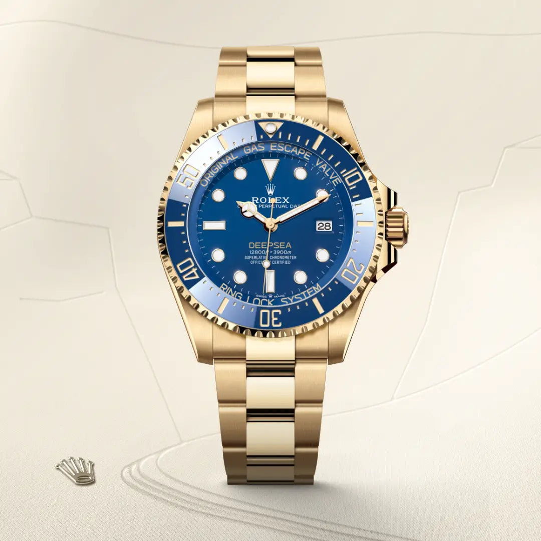 rolex Deepsea in 18 kt yellow gold, M136668LB-0001 - Henne Jewelers