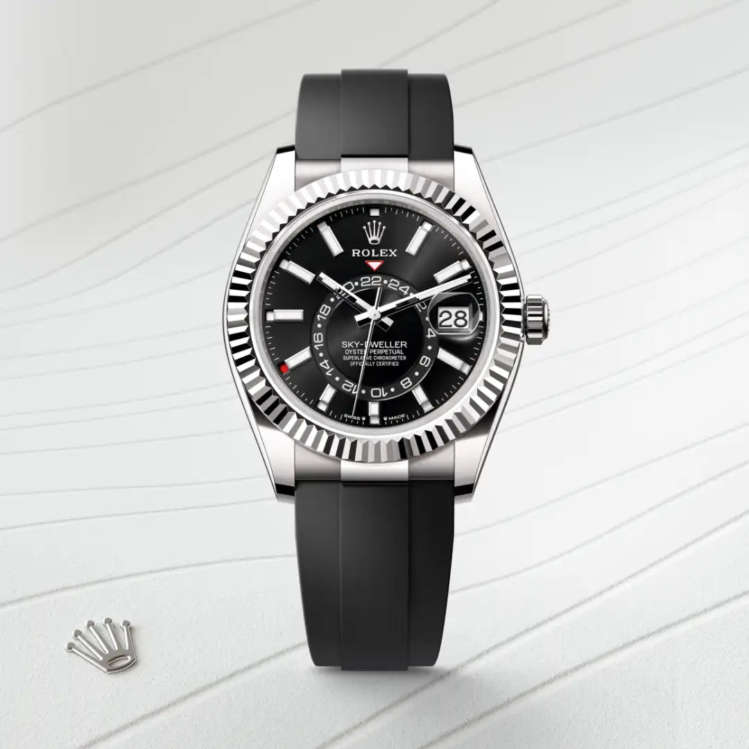 rolex Sky-Dweller in 18 kt white gold, M336239-0002 - Henne Jewelers